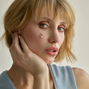 Lantisor argint cu perla naturala alba DiAmanti SK24212N_W-G (Argint 925‰ 3 g.)